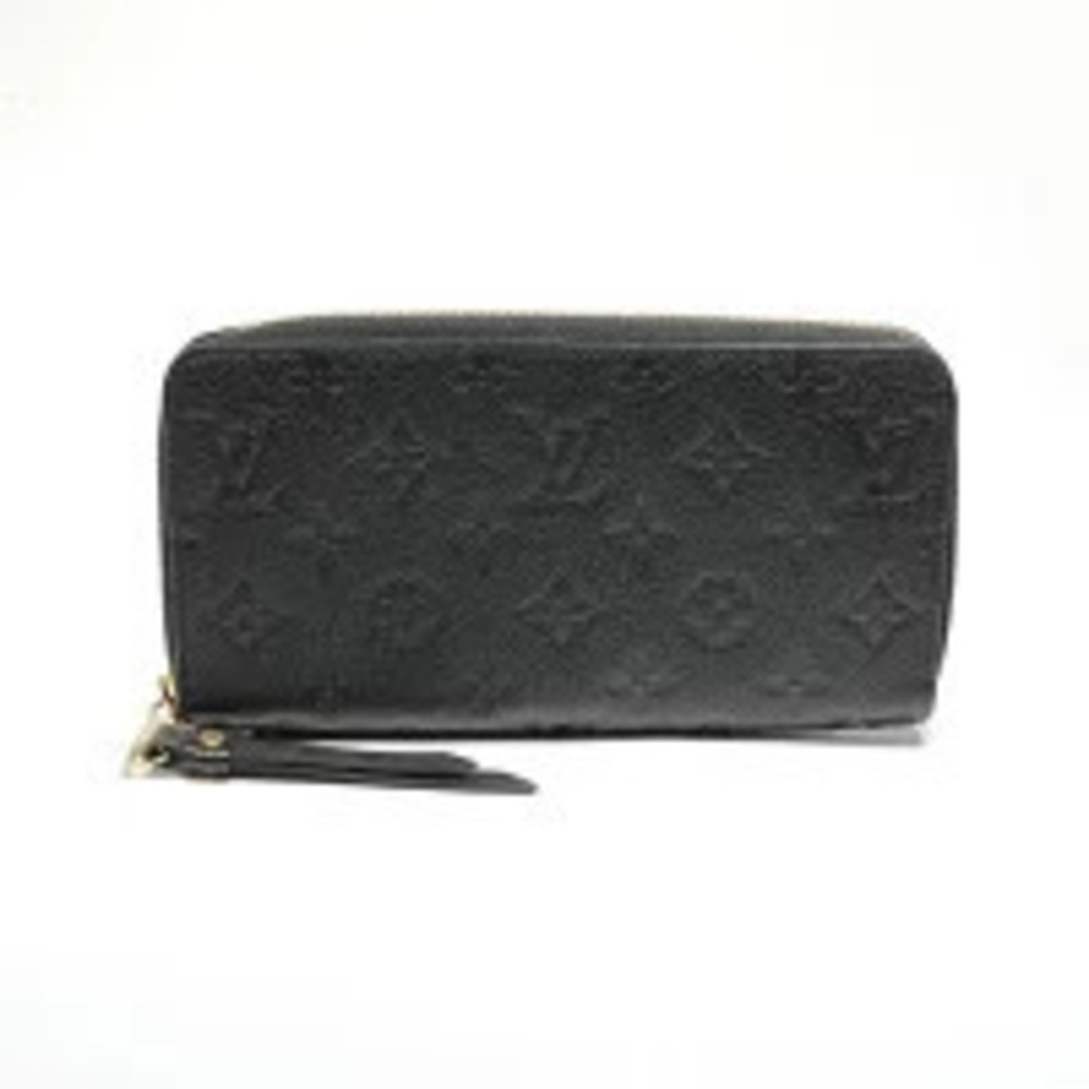 Louis Vuitton Monogram Zippy Wallet Empreinte Long Black